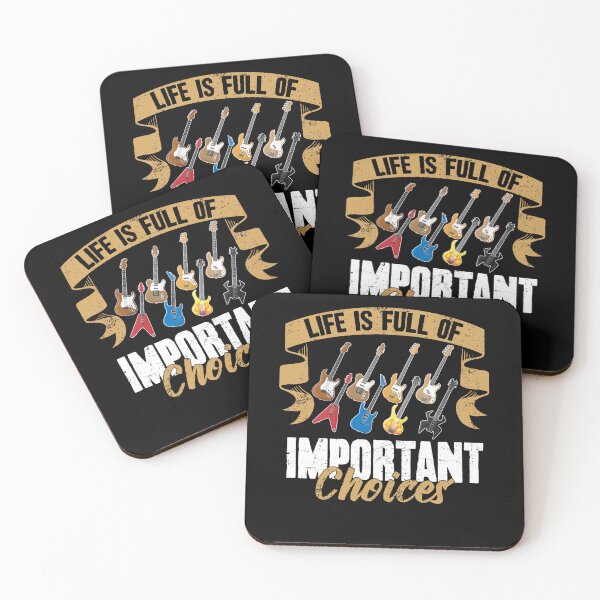 Item preview, Gift For Guitar Player Life Is Full Of Important Choices designed and sold by Captain Mood.