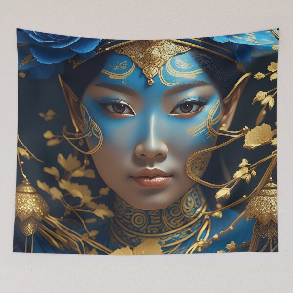Item preview, Asian Goddess Portrait n°5 designed and sold by Grafik-Ai-Art.