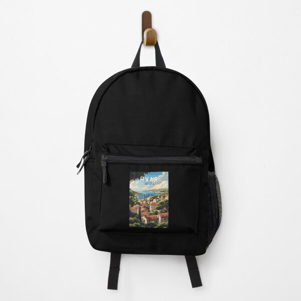Item preview, Hvar Croatia Travel Art Vintage designed and sold by KrisSidDesigns.