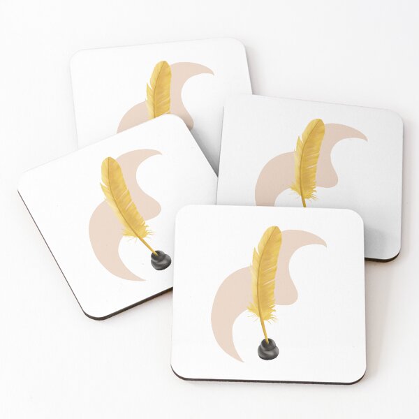 Item preview, Yellow Quill with White Background designed and sold by Shieldheart-Art.