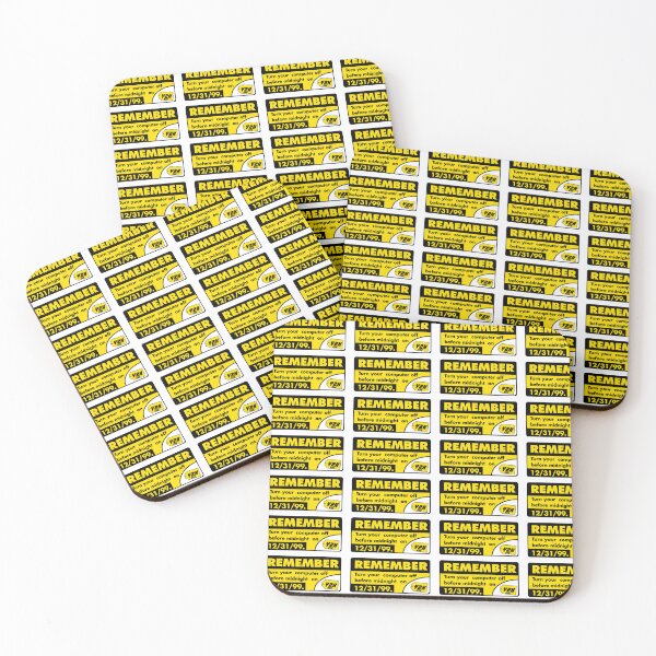 Item preview, Y2K Turn your computer off before midnight - 1999 Y2K Bug Sticker Reproduction  designed and sold by Prometheus31.