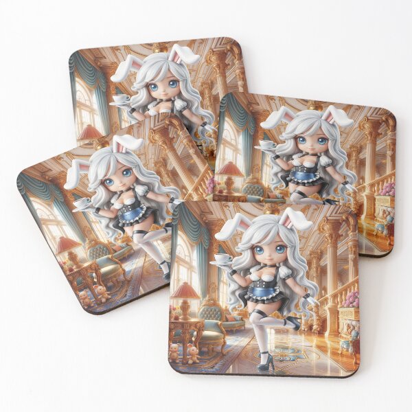 Item preview, Furry Maids Chibi White Rabbit Charlotte designed and sold by CHIBI_POPZ.