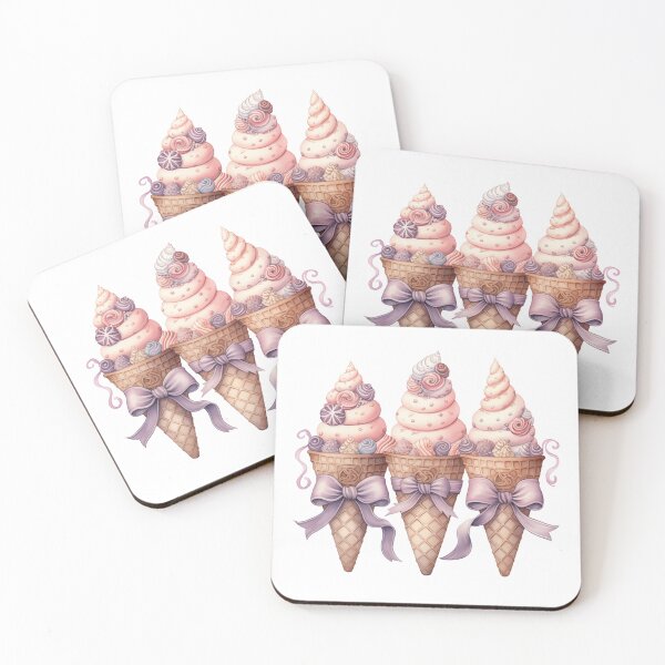 Item preview, Coquette Aesthetic Ice Cream Cone designed and sold by CozyLightsStore.