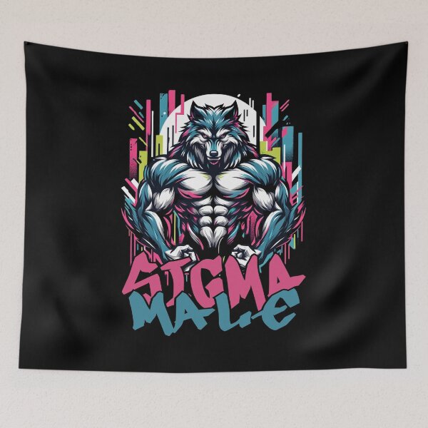 Item preview, Sigma Male Wolf Funny Sarcastic Quotes Witty Jokes designed and sold by Chmielayka.