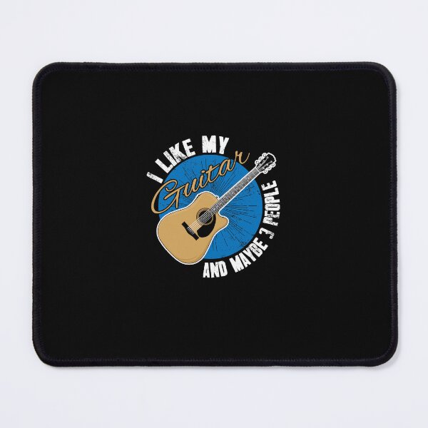 Item preview, I Like My Guitar Gift Funny Guitarist Player Musician (I like my guitar and maybe 3 people) designed and sold by Captain Mood.