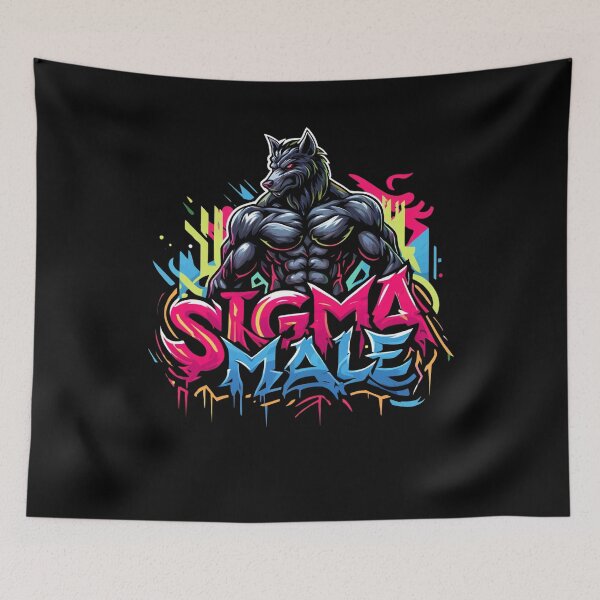 Item preview, Sigma Male Wolf Funny Sarcastic Quotes Witty Jokes designed and sold by Chmielayka.