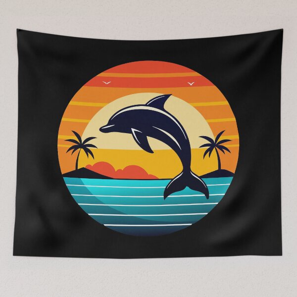 Item preview, Dolphin Jumping in the Sunset designed and sold by jkrphoto.