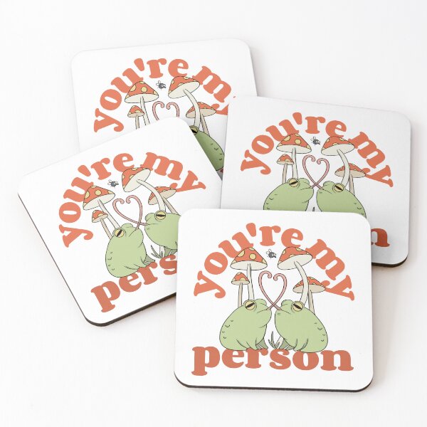 Item preview, You're My Person Quote with Frogs designed and sold by ZenStitchMotifs.