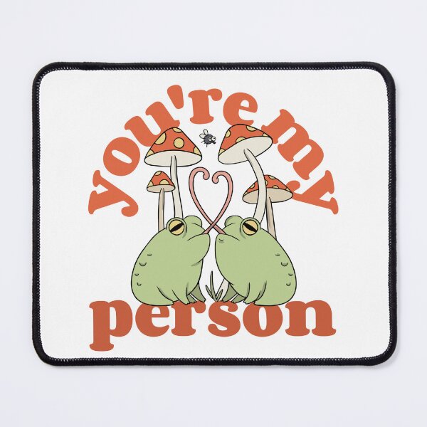 Item preview, You're My Person Quote with Frogs designed and sold by ZenStitchMotifs.
