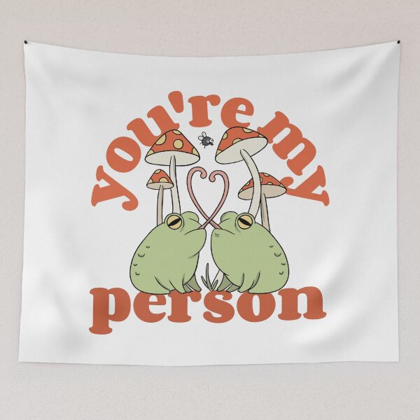 Item preview, You're My Person Quote with Frogs designed and sold by ZenStitchMotifs.