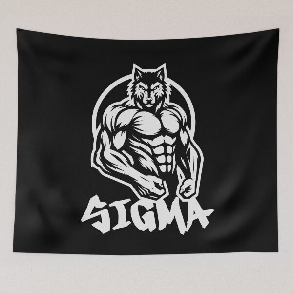 Item preview, Sigma Male Wolf Funny Sarcastic Quotes Witty Jokes designed and sold by Chmielayka.