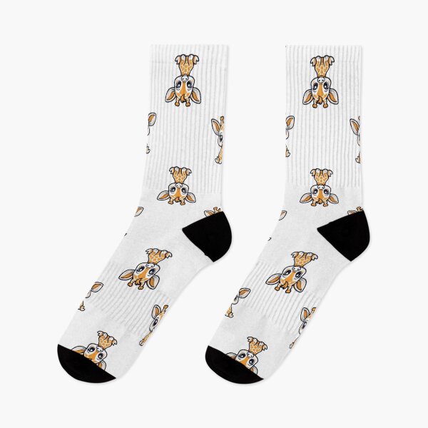 Item preview, Adorable Sitting Baby Giraffe Illustrated Pattern, Safari Animal Design designed and sold by StickerinoShop.