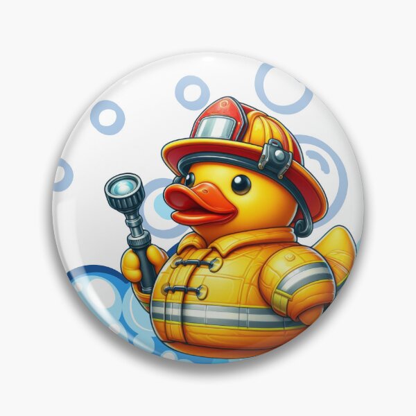 Item preview, Firefighter Duck in Action designed and sold by Sillytoe.