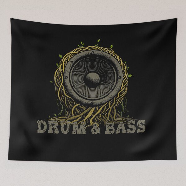 Item preview, Drum and bass jungle, dnb roots and rocks designed and sold by CutOriginalArt.