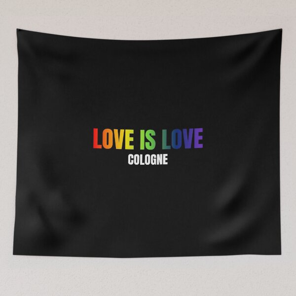 Item preview, Cologne Love is Love t-shirt, Rainbow color pride LGBTQ graphic t-shirt, Pride unisex t-shirt designed and sold by PrideBeProud.