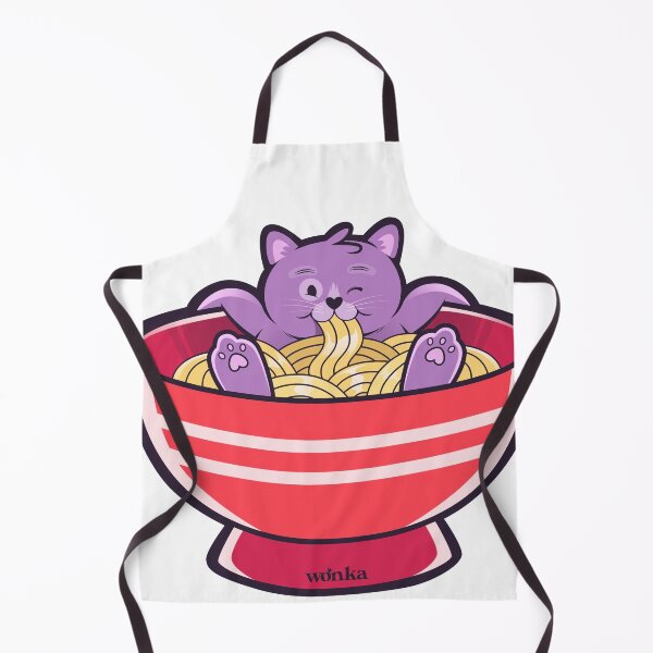 Item preview, Purple Ramen Cat designed and sold by WONKAMON.