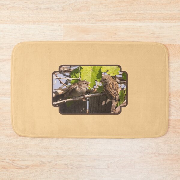 Item preview, Feeding Time for Young House Sparrow designed and sold by CarolM.