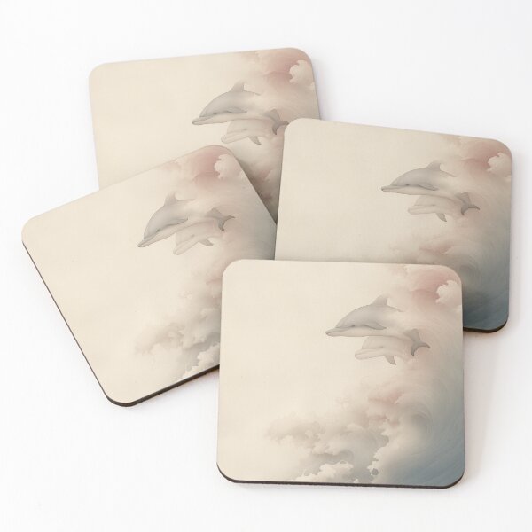 Item preview, Dolphins riding the surf designed and sold by AimaiRose.