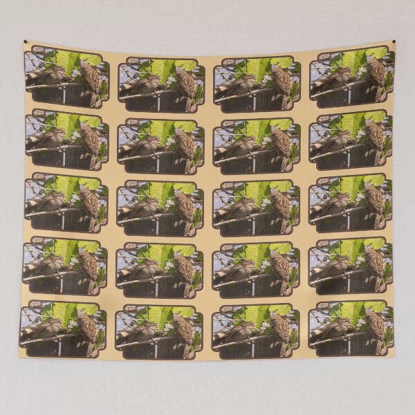 Item preview, Feeding Time for Young House Sparrow designed and sold by CarolM.