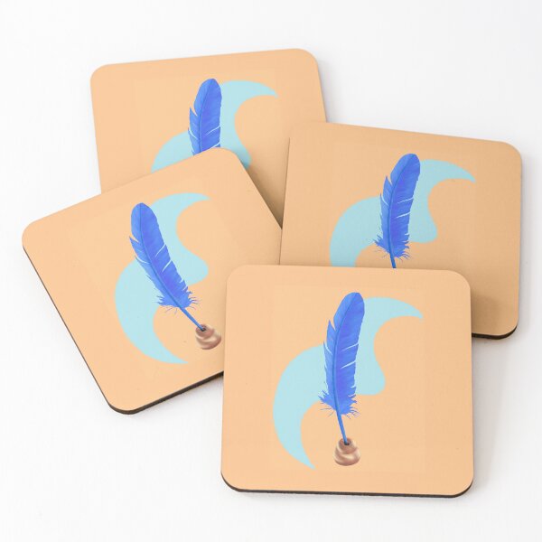 Item preview, Full Color Blue Quill with Blue Background Swish designed and sold by Shieldheart-Art.