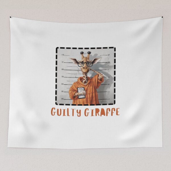 Item preview, Guilty Giraffe Mugshot designed and sold by Colorful-Garden.