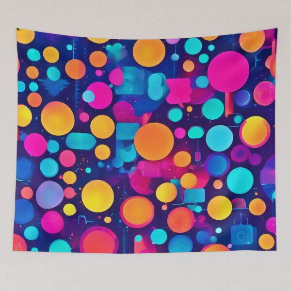 Item preview, Vibrant Cartoon Bubble Art designed and sold by Health And Fitness Posts e-Store.
