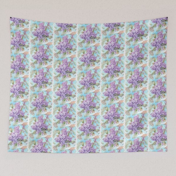 Item preview, Lilac Purple Flowers and Woodland Background  designed and sold by WildWoodlandWitch.