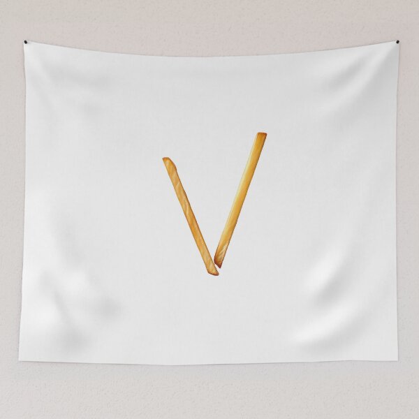 Item preview, Artistic Alphabet Fries: The Letter V in Crispy, Golden Glory designed and sold by uncoXab.