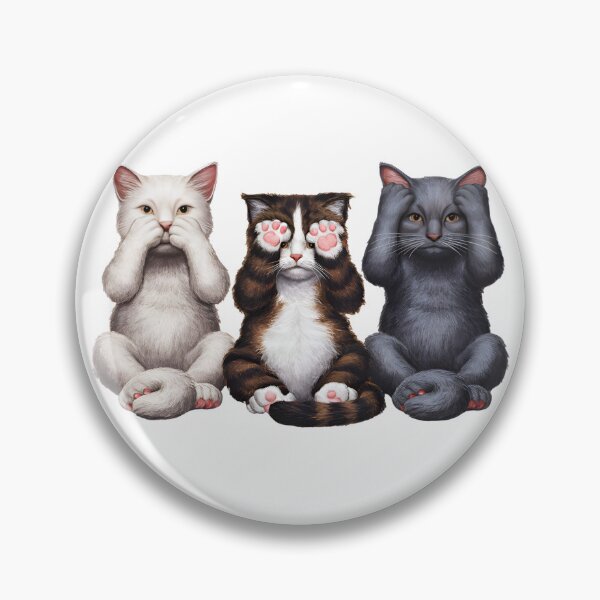 Item preview, 3 funny cute cats designed and sold by kateds14.