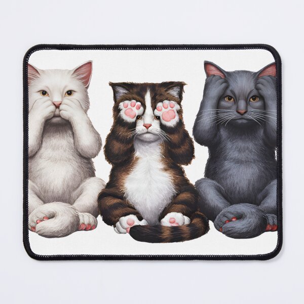 Item preview, 3 funny cute cats designed and sold by kateds14.