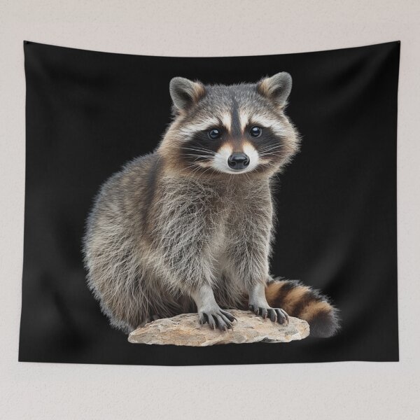 Item preview, Photorealistic Cute Baby Raccoon  designed and sold by HollywoodInked.