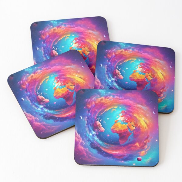 Item preview, Vibrant Earth in Space Art designed and sold by Health And Fitness Posts e-Store.