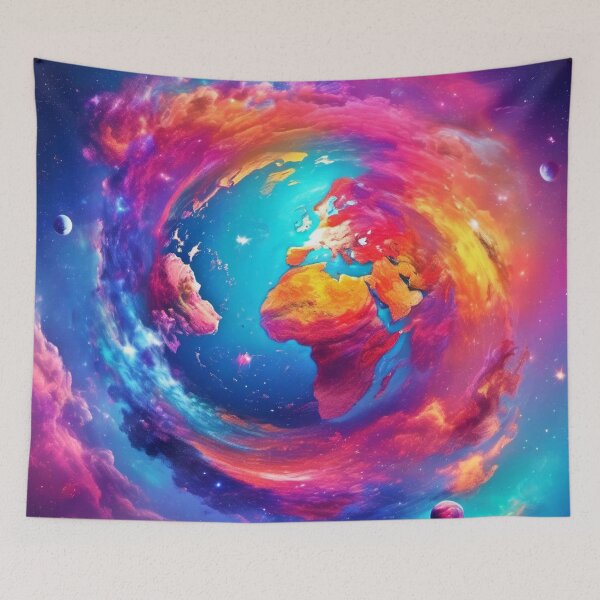 Item preview, Vibrant Earth in Space Art designed and sold by Health And Fitness Posts e-Store.