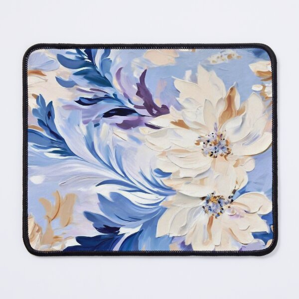 Item preview, Flowers Abstract Oil Painting designed and sold by MoodyMuseArt.