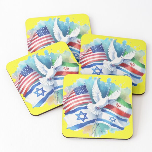 Item preview, Peace Dove Trio Over Global Flags ,  designed and sold by PaintMeWorld.