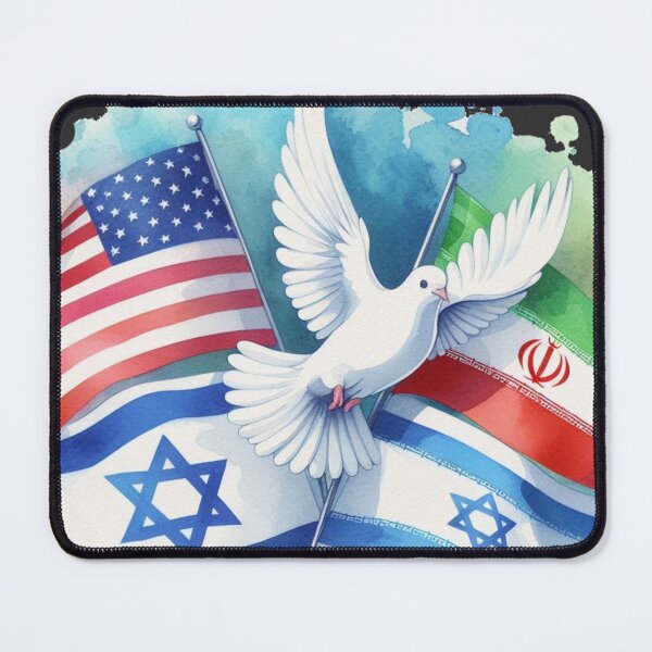 Item preview, Peace Dove Trio Over Global Flags ,  designed and sold by PaintMeWorld.