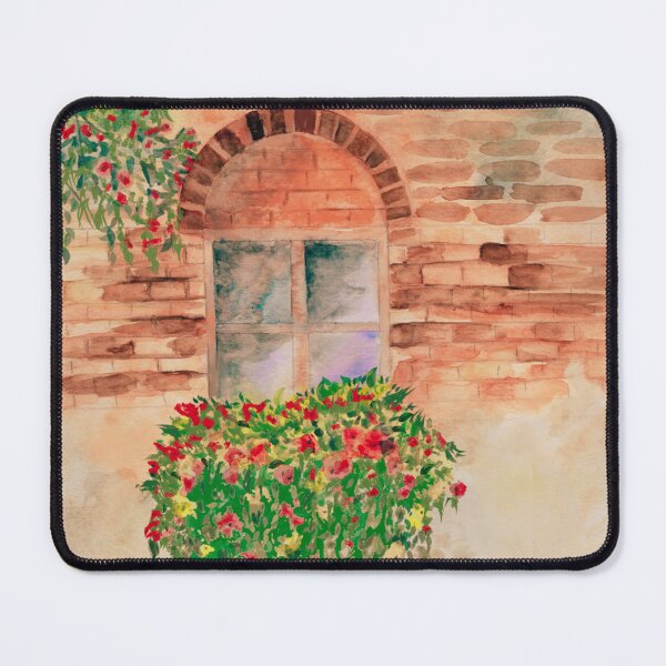Item preview, Old window with summer flowers designed and sold by WatercolourLily.