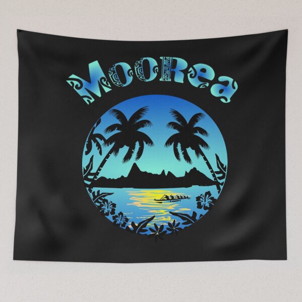 Item preview, MOOREA - (blue) designed and sold by Nesian-Tahiti.