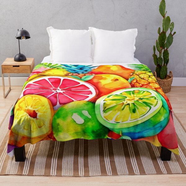 Item preview, Tropical Fruit Cartoon Art designed and sold by Health And Fitness Posts e-Store.