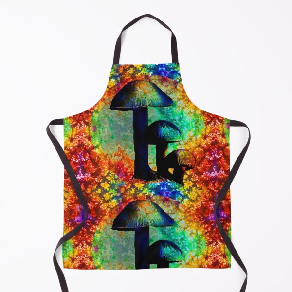 Item preview, Tie Dye Deadheads psychedelic mushrooms rainbow square designed and sold by AuroraXGreen.