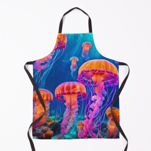 Item preview, Vibrant Underwater Jellyfish Dance designed and sold by Health And Fitness Posts e-Store.