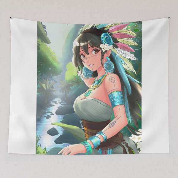 Item preview, cute pre-Columbian Anime Girl designed and sold by skedel88.