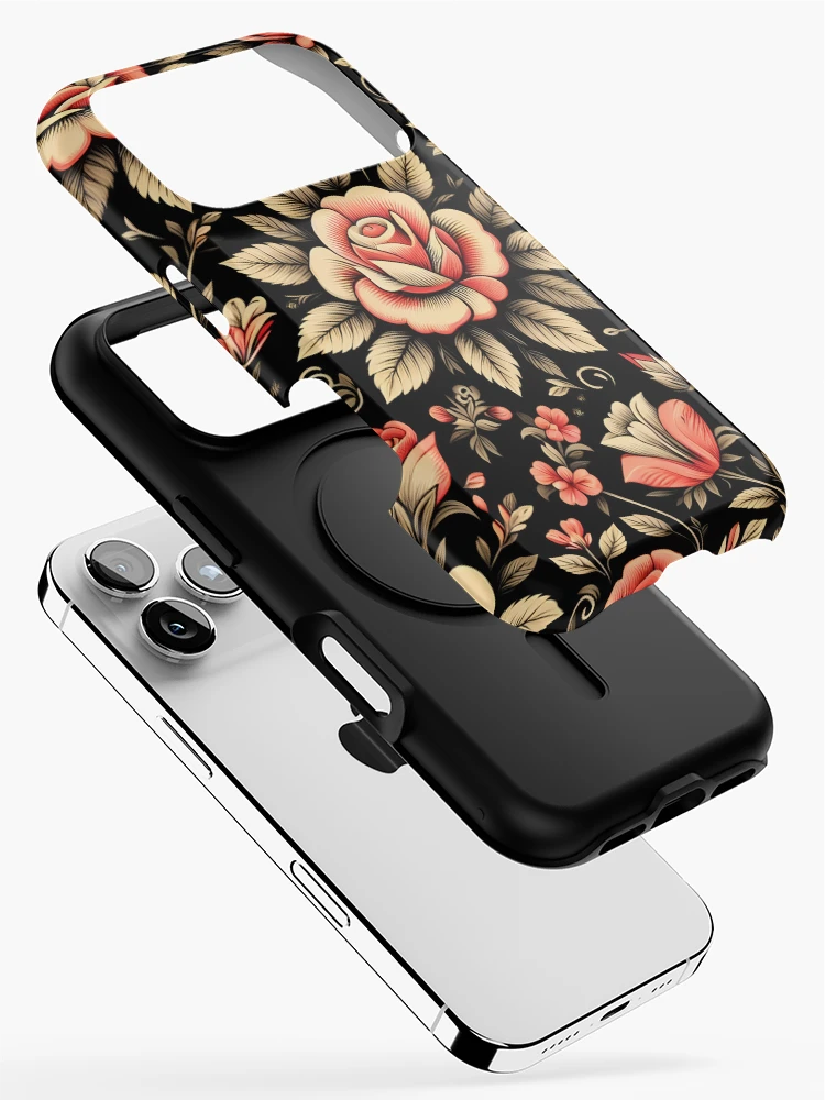 Thumbnail 2 of 4, iPhone Case, Red Roses Floral Pattern designed and sold by GraphicsClub.