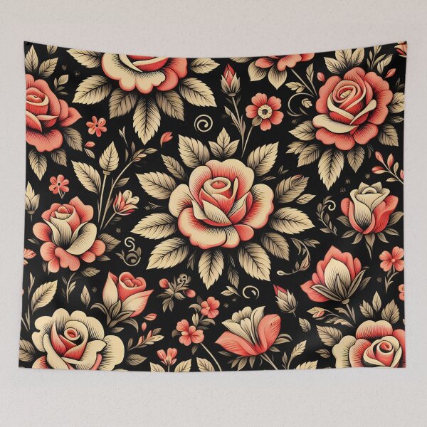 Item preview, Red Roses Floral Pattern  designed and sold by GraphicsClub.