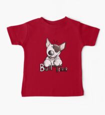 Funny Bull Terrier Comic - Dog - Dogs - Cartoon - Funny - Gift Baby Tee