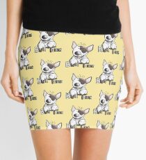 Funny Bull Terrier Comic - Dog - Dogs - Cartoon - Funny - Gift Mini Skirt