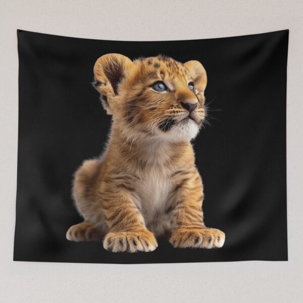 Item preview, Photorealistic Cute Tiger Cub designed and sold by HollywoodInked.
