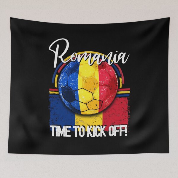 Item preview, Romania Football Time to Kick Off, Vintage Soccer designed and sold by orangeblue21.