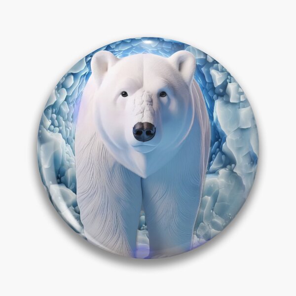 Item preview, Polar bear emerging from the ice floe designed and sold by AmigoVerse.