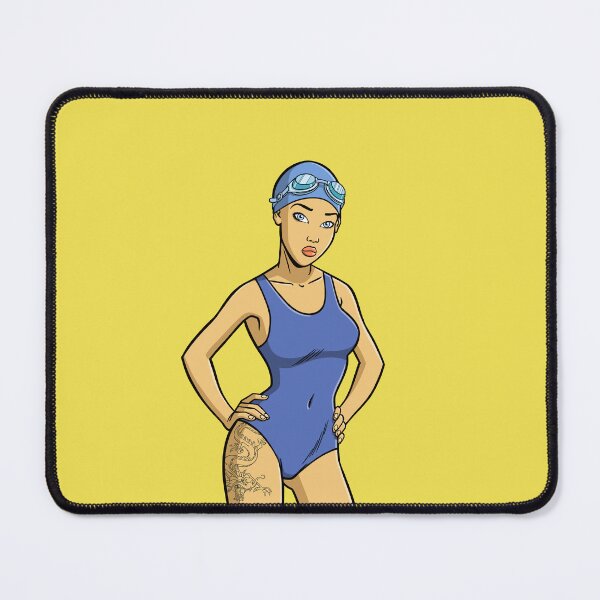 Item preview, CutiePie #36 - Swimsuit girl with dragon tattoo designed and sold by CutiePiesArt.